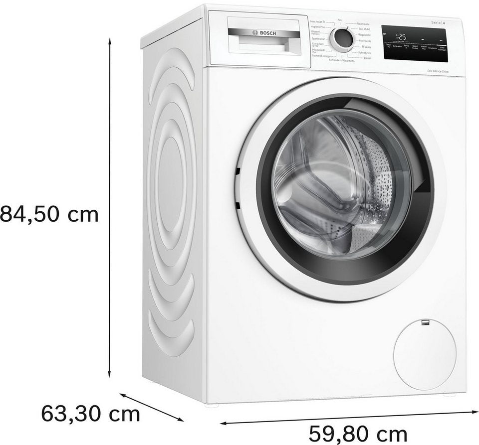 BOSCH Serie 4 WAN28225 Waschmaschine: 8 kg, 1400 U/min, Iron Assist, Speed Perfect