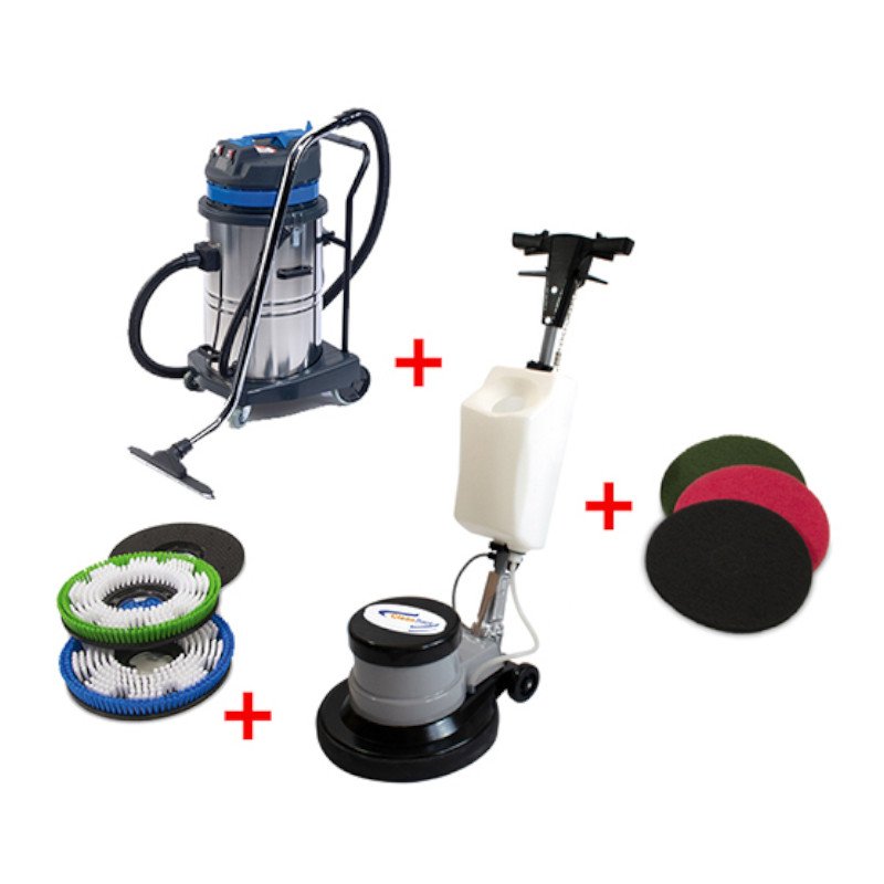 Reinica FloorLine CT 17 Einscheibenmaschine mit 30L Nasssauger Set für Bodenreinigung