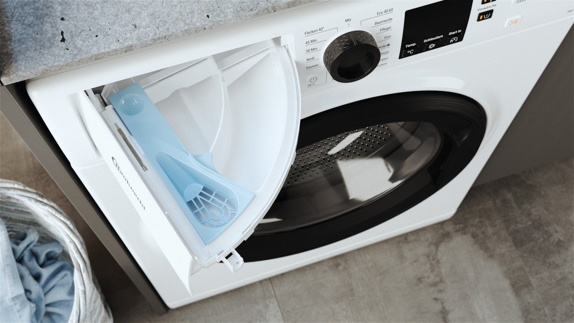 BAUKNECHT Super Eco 948 A Waschmaschine: 9 kg, 1400 U/Min, Fleckenfrei, Schnell