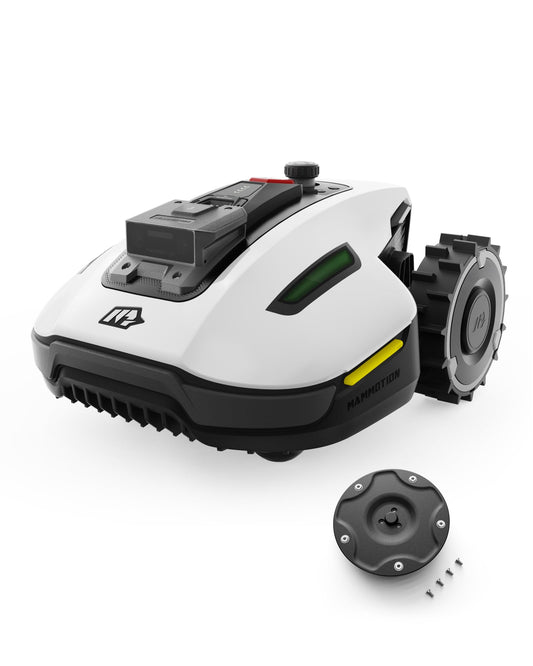 Mammotion YUKA Mini 700 Mähroboter mit Garage – Kabelloses Rasenmähen mit KI-Navigation & NetRTK+ Vision-System
