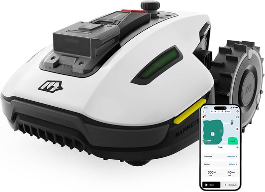 Mammotion YUKA Mini 700 Mähroboter mit Garage – Kabelloses Rasenmähen mit KI-Navigation & NetRTK+ Vision-System