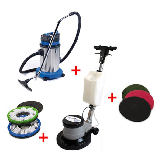 Reinica FloorLine CT 17 Einscheibenmaschine mit 30L Nasssauger Set für Bodenreinigung